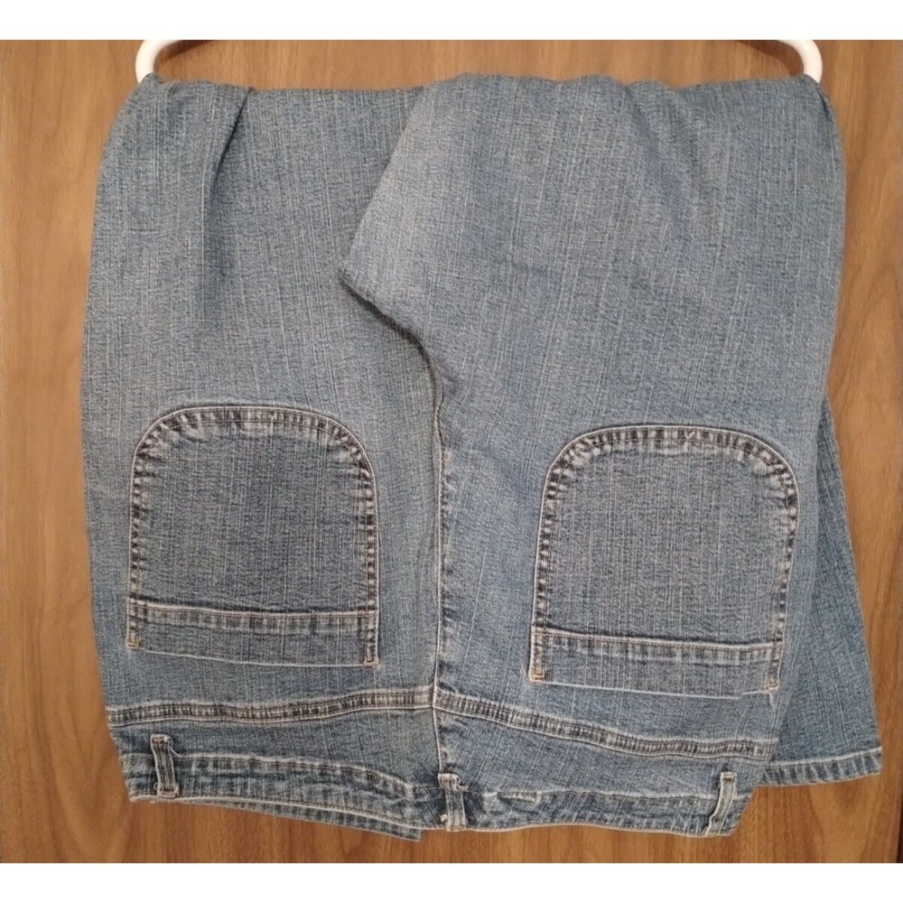 Crazy Horse Liz Claiborne Tapered Leg High Waist Stretch Mom Blue Jeans 16S